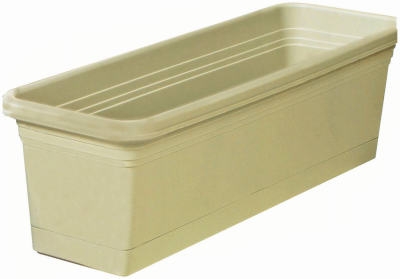 30-Inch Sage Windowbox Planter & Saucer
