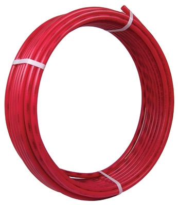 PEX Coil Pipe, Red, 1/2-In. Copper Tube Size x 300-Ft.