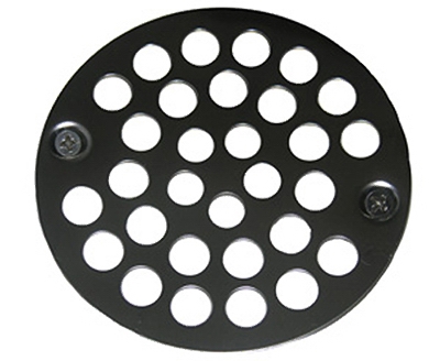 Shower Drain Grate 4 Inch, With Two Screws Chrome Plated