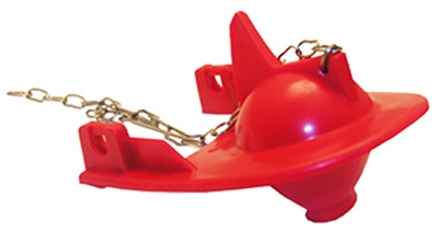 Toilet Flapper Kohler Replacement ,Red,Fin Back Style With Chain