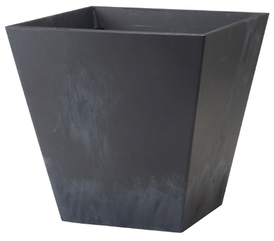 Planter, Water-Minder, Black, 12-In. Square