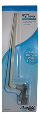 Toilet Flush Lever Mansfield 7 Inch Straight Plastic Arm,Chrome Plated Handle,