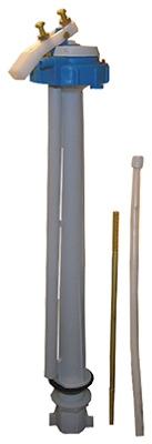 Toilet Ballcock Anti-Syphon Plastic 12 Inch Fill Valve With Float Rod,Refill Tube And Nut
