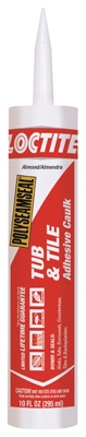 Polyseamseal Tub & Tile Adhesive Caulk, Almond, 10 oz. Cartridge