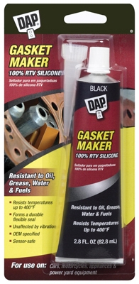 Gasket Sealant, Silicone Rubber, 2.8-oz.