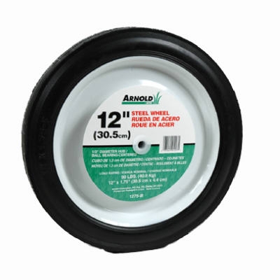 12-Inch Steel Universal Symmetrical Replacement Lawn Mower Wheel