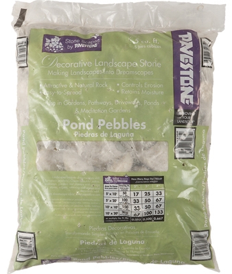 Decorative Landscape Pond Pebbles,  .5-Cu. Ft.