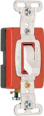 20A White Premium Single-Pole Toggle Switch