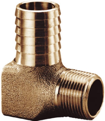 Hydrant Elbow, Brass, 3/4 x 3/4-In.