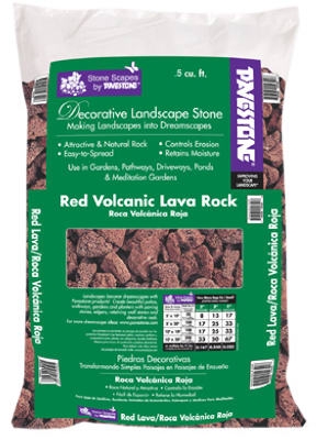 Decorative Landscape Red Lava Rock,  .5-Cu. Ft.