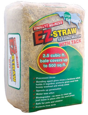 EZ-Straw Seeding Mulch With Tack, 500-Sq. Ft. Coverage