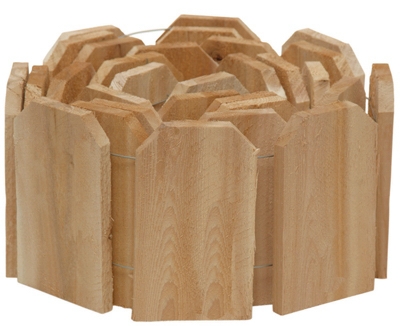 Lawn / Garden Edging, Cedar,  Flexible, 6-In. x 10-Ft.