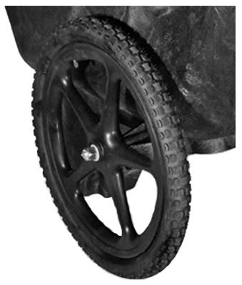 Wheelbarrow Wheel, Non-Pneumatic, 20-In.