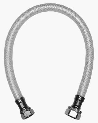 Faucet Connector, Reinforced Poly Vinyl, .5 Compression x .5 FIP x 20-In.