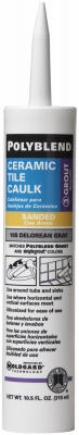 Polyblend Ceramic Tile Caulk, #9 Natural Gray, 10.5-oz.