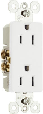 Decor Outlet 15A 125V White