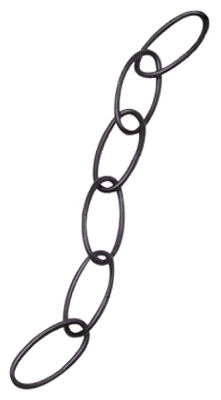 Hanging Basket Extender Chain, Black, 36-In.