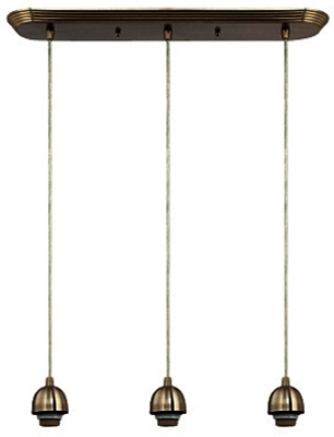 3-Light Mini Pendant Light, Adjustable, Brushed Nickel