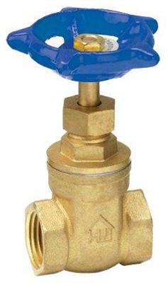 Threaded Gate Valve, Lead-Free Brass, 1/2-In.