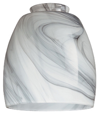 Chocolate Swirl Glass Ceiling Fan Light Shades, Must Purchase in Quantities of 4