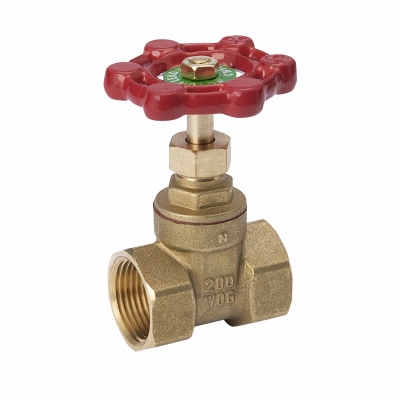 Threaded Gate Valve, Lead-Free Brass, 1-1/2-In.
