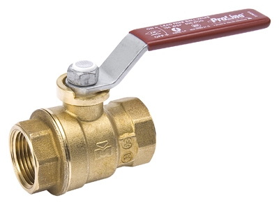 Full Port Ball Valve, Lead Free, Forged Brass, 1-1/4-In. FPT