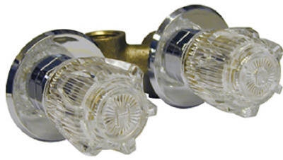 Chrome Shower Stall Faucet