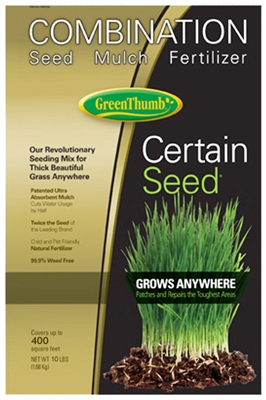 Premium Certain Seed, Fertilizer & Mulch, 10-Lbs.