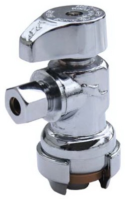 Compression Angle Stop, Lead-Free, 1/2-In. x 3/8-In.