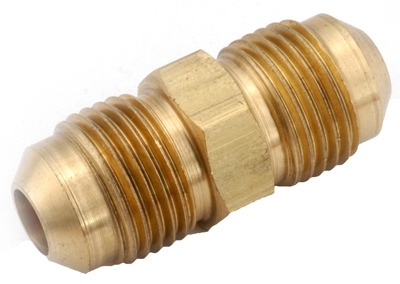 Pipe Fitting, Flare Union, Lead-Free Brass, 3/8-In.