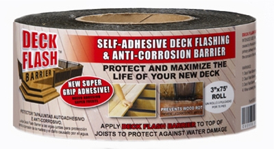 Deck Flash Barrier, 3-In. x 75-Ft.