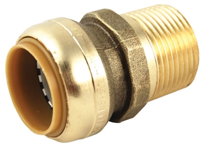 1 x 1-In. MIP Straight Pipe Connector, Lead-Free