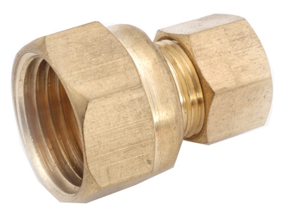 3/8-Inch Female Compression x 1/4-Inch Male Compression Brass Adapter
