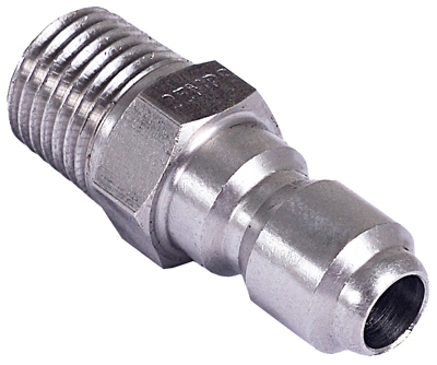 Pressure Washer Quick Connect Plug, 1/4 MNPT x 1/4-In.