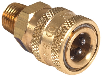 Pressure Washer Quick Connect Socket, Brass, 1/4 MNPT x 1/4-In.
