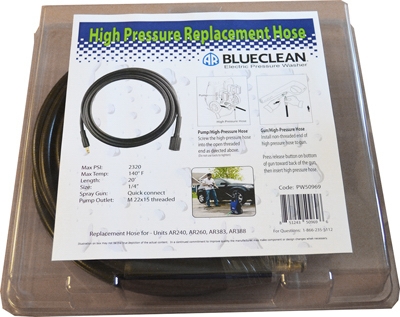 Pressure Washer Replacement Hose For Wand & Lance Units, 20-Ft.