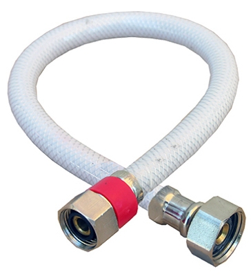 Faucet Connector, Flexible Poly, 1/2 Compression x 1/2 Iron Pipe x 16-In.