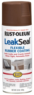 LeakSeal Spray Coating, Brown, 12-oz.