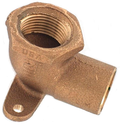 1/2-Inch Copper x 3/8-Inch Female Iron Pipe Thread Drop Ear Elbow
