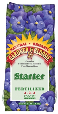 Plant Starter Organic Fertilizer, 4-3-2, 4-Lbs.