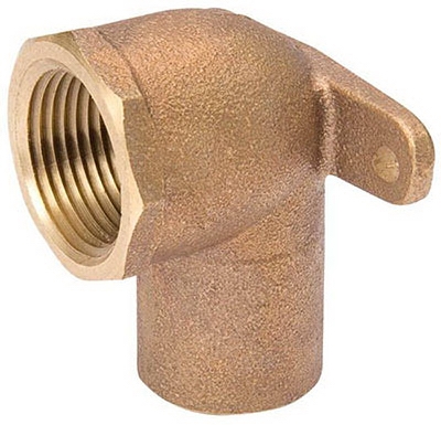 Pipe Fittings, Drop Ear Elbow, 90 Degree, Copper, 3/4-In.