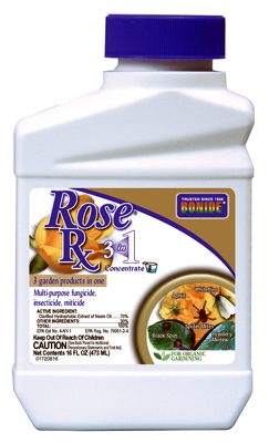 Organic Rose Rx Fungicide, Insecticide & Miticide, 1-Pt. Concentrate