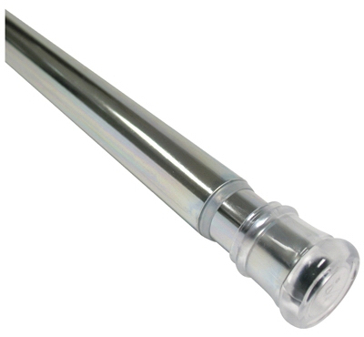 Shower Rod, Tension, Chrome, 24 to 40-In.