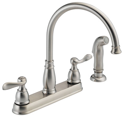 Windemere Stainless Steel 2-Handle Kitchen Faucet