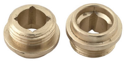 10-Pack 17/32-Inch x 24 Thread Lead Free Brass Seat
