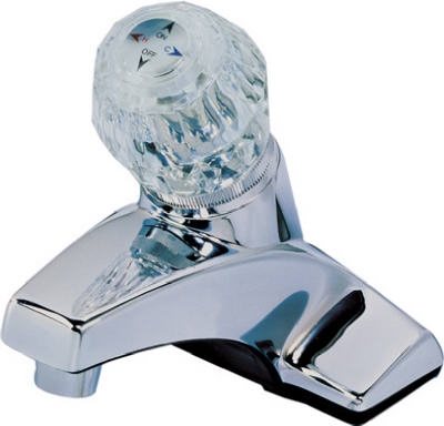 Chrome Single-Handle Lavatory Faucet with Pop-Up Assembly