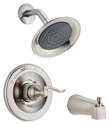 Windemere Single-Handle Tub/Shower Faucet + Showerhead,  Brushed Nickel