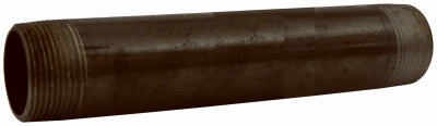 3/8-In. x 10-Ft. Steel Pipe, Threaded, Black