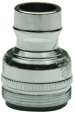 Small Diameter Aerator Snap Fitting With Dual Threads