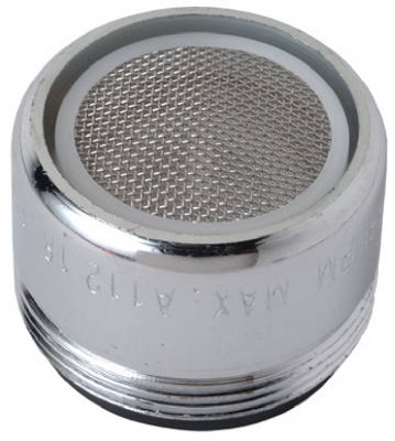 Faucet Aerator, Male, Chrome-Plated Brass, 13/16-In. x 27-Thread